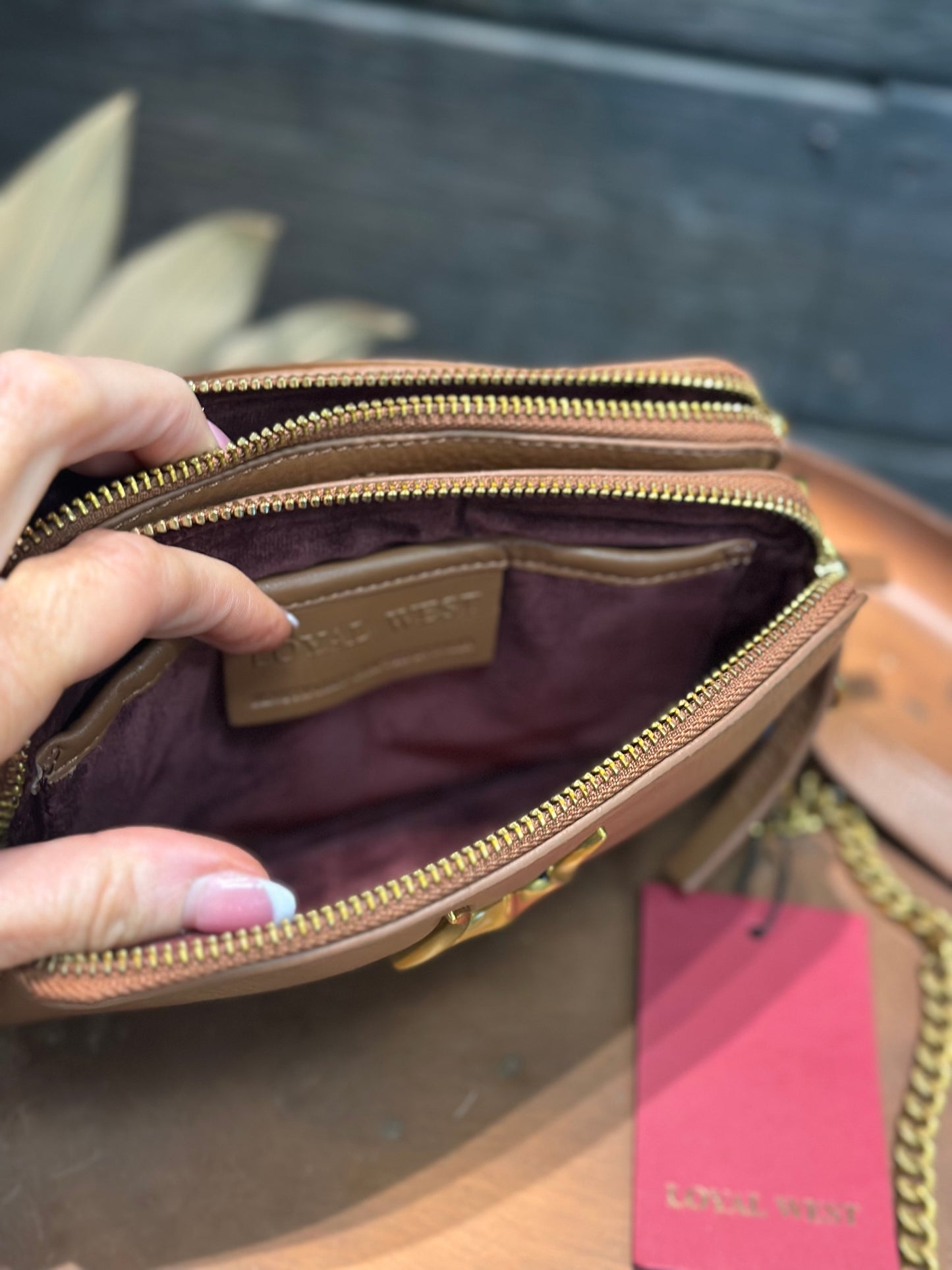 LW Mini Pony- slick tan leather