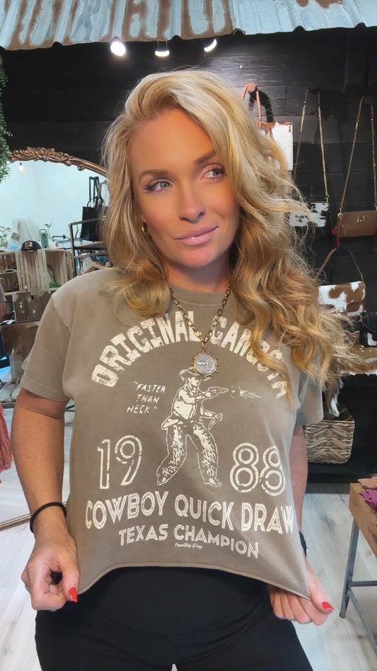 Original Gangsta Relaxed Crop T-shirt