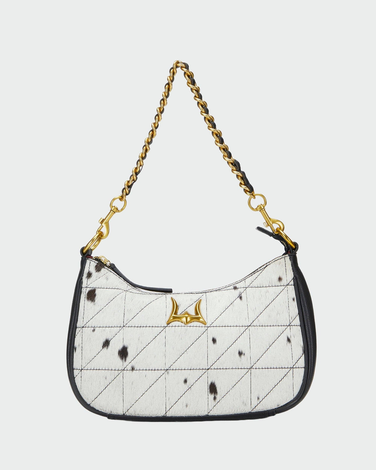 “Loyal West Jolene” Quilted Leather Bag-Black