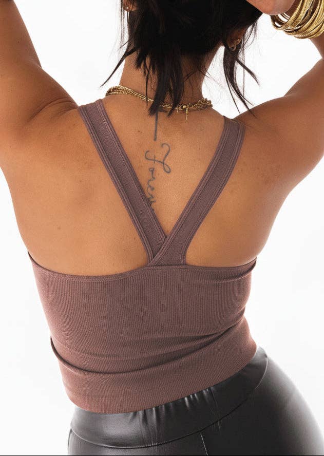 Mushroom BACK SMOOTHING V-NECK BRAMI