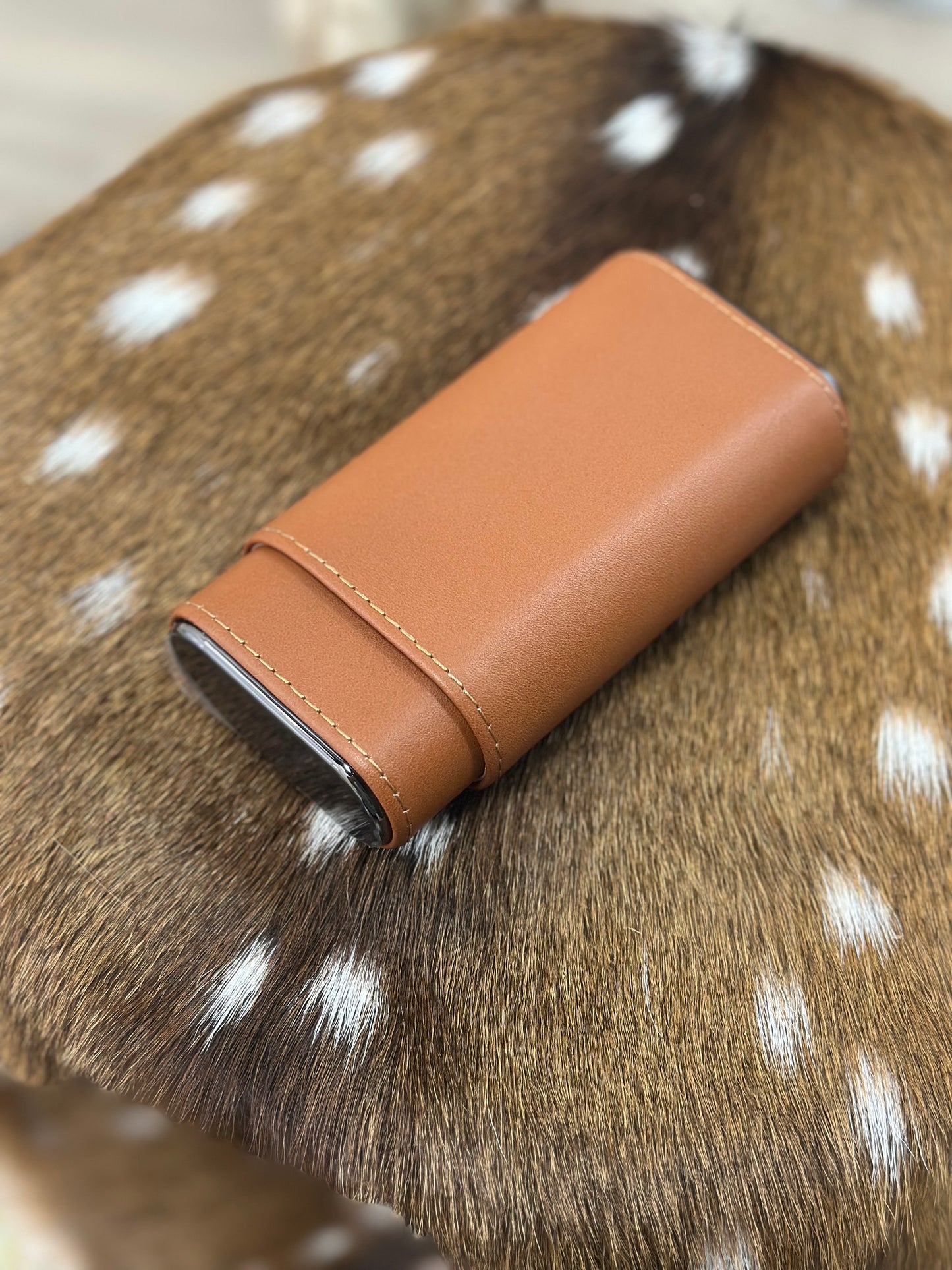 Premium 3 cigar travel case