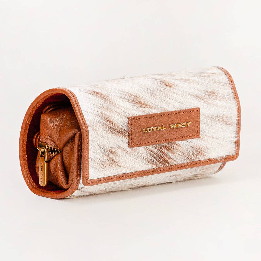 Loyal West Canyon Jewelry Case Brown And White