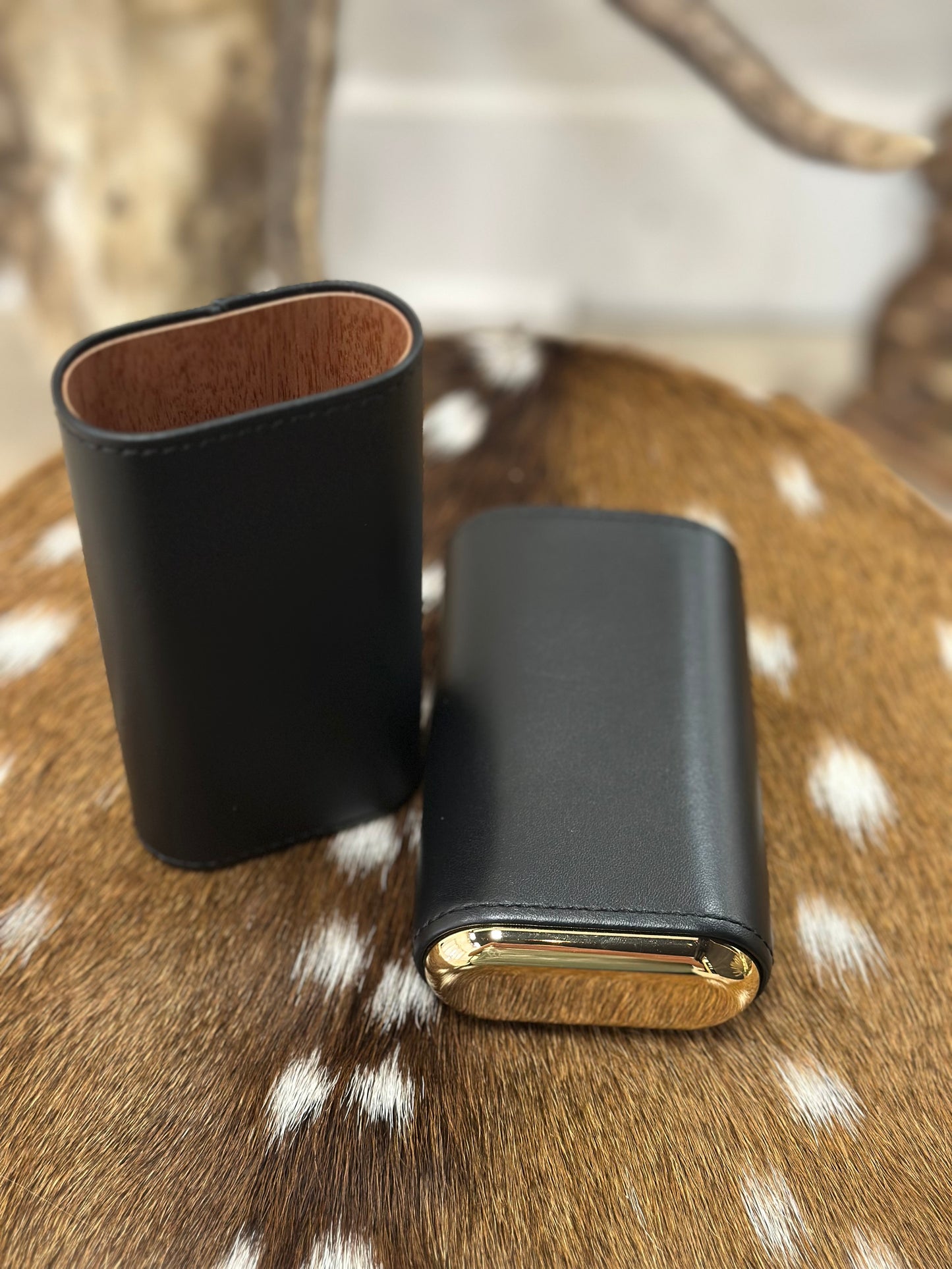 Premium 3 cigar travel case