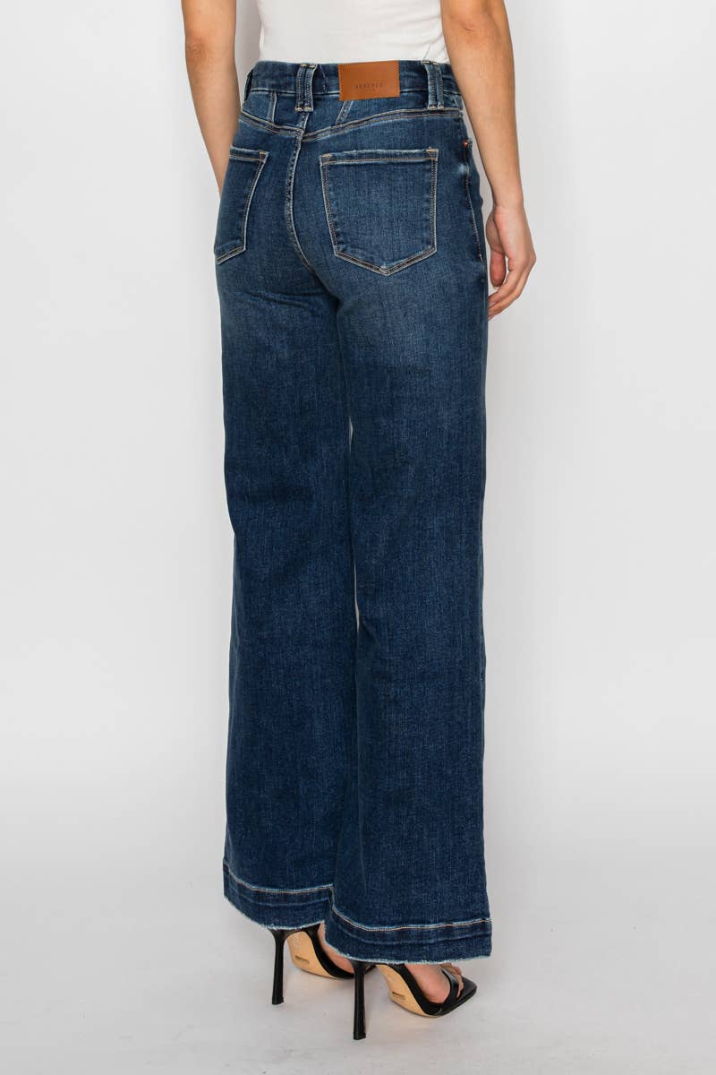 Gia Jeans - TUMMY CONTROL HIGH RISE MODERN WIDE JEANS