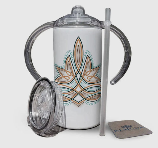 Western boot stitch sippy cup