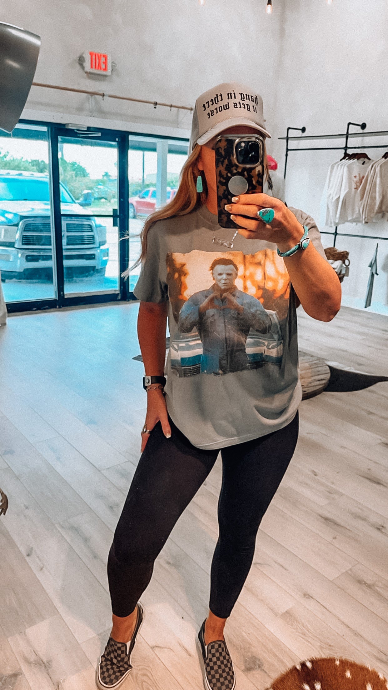 Michael Myers heart hands tee