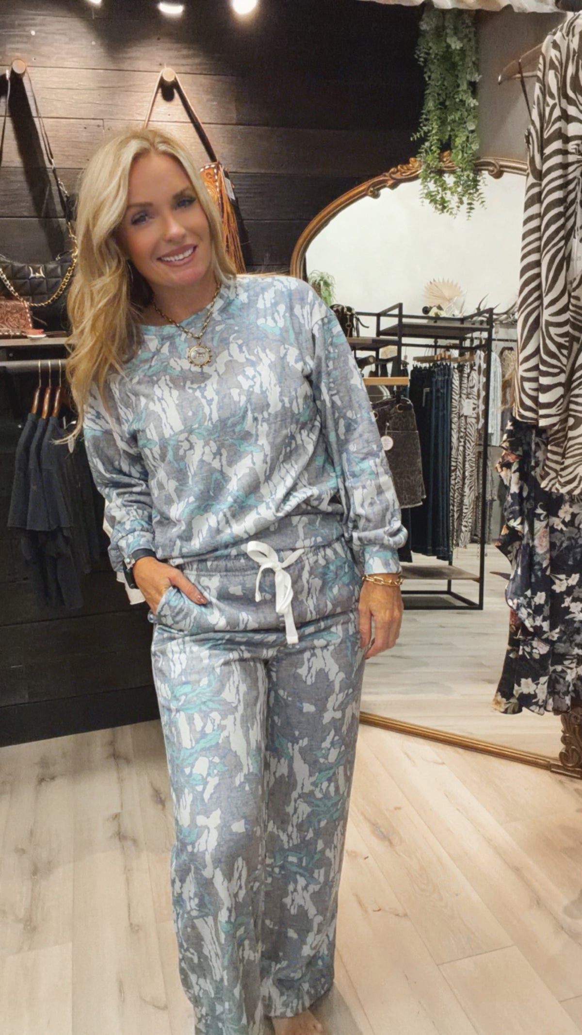 The Ranch Reserve Camo Sweatshirt & Drawstring Pants Set