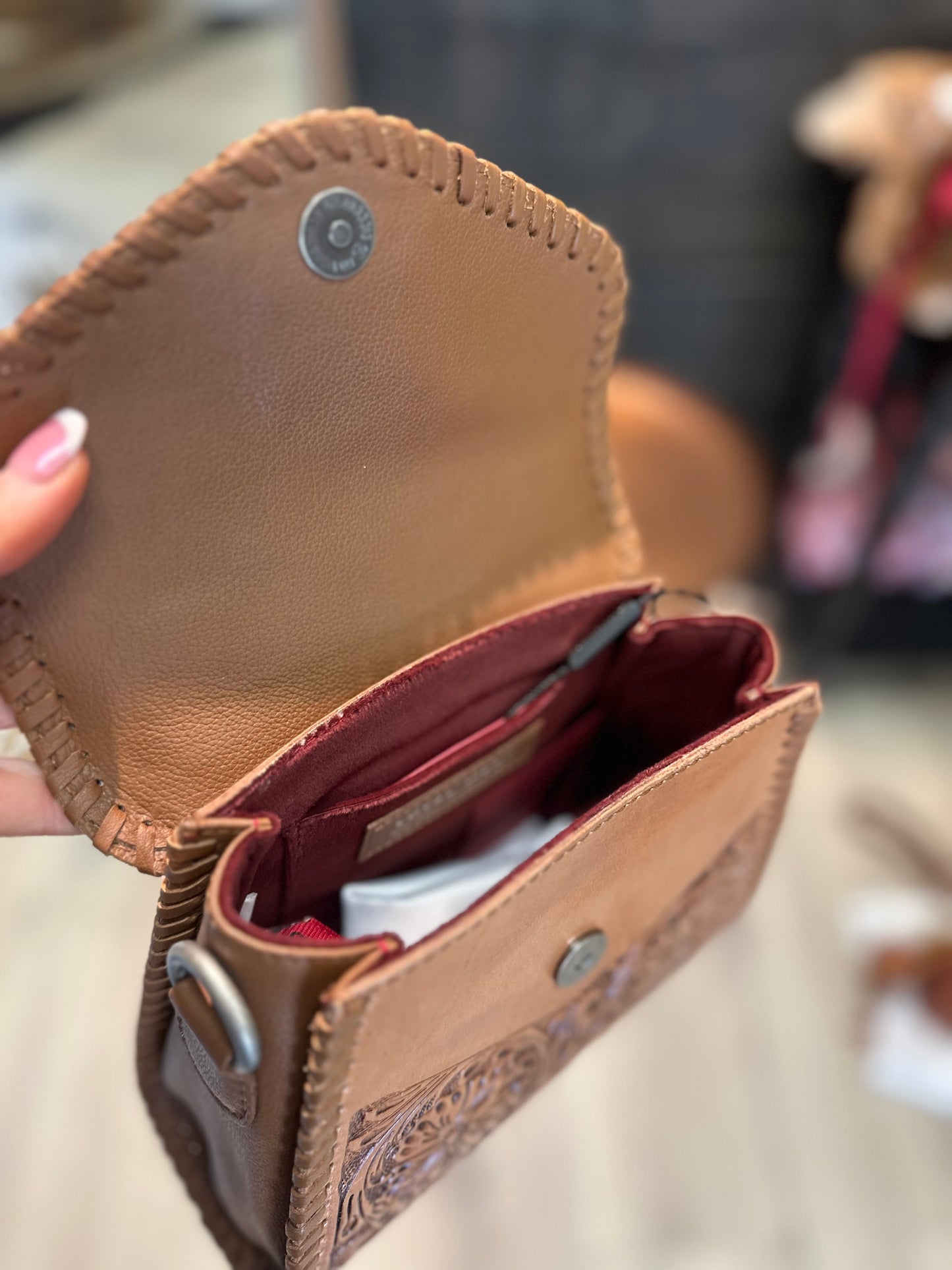 LW Mrs Dolly mini - saddle tan