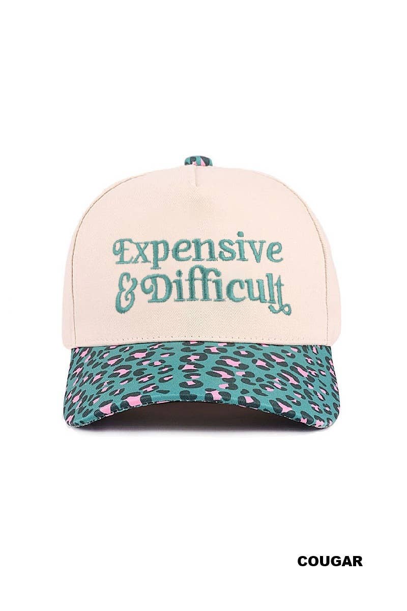 Expensive And Difficult Two Tone Canvas Cotton Cap