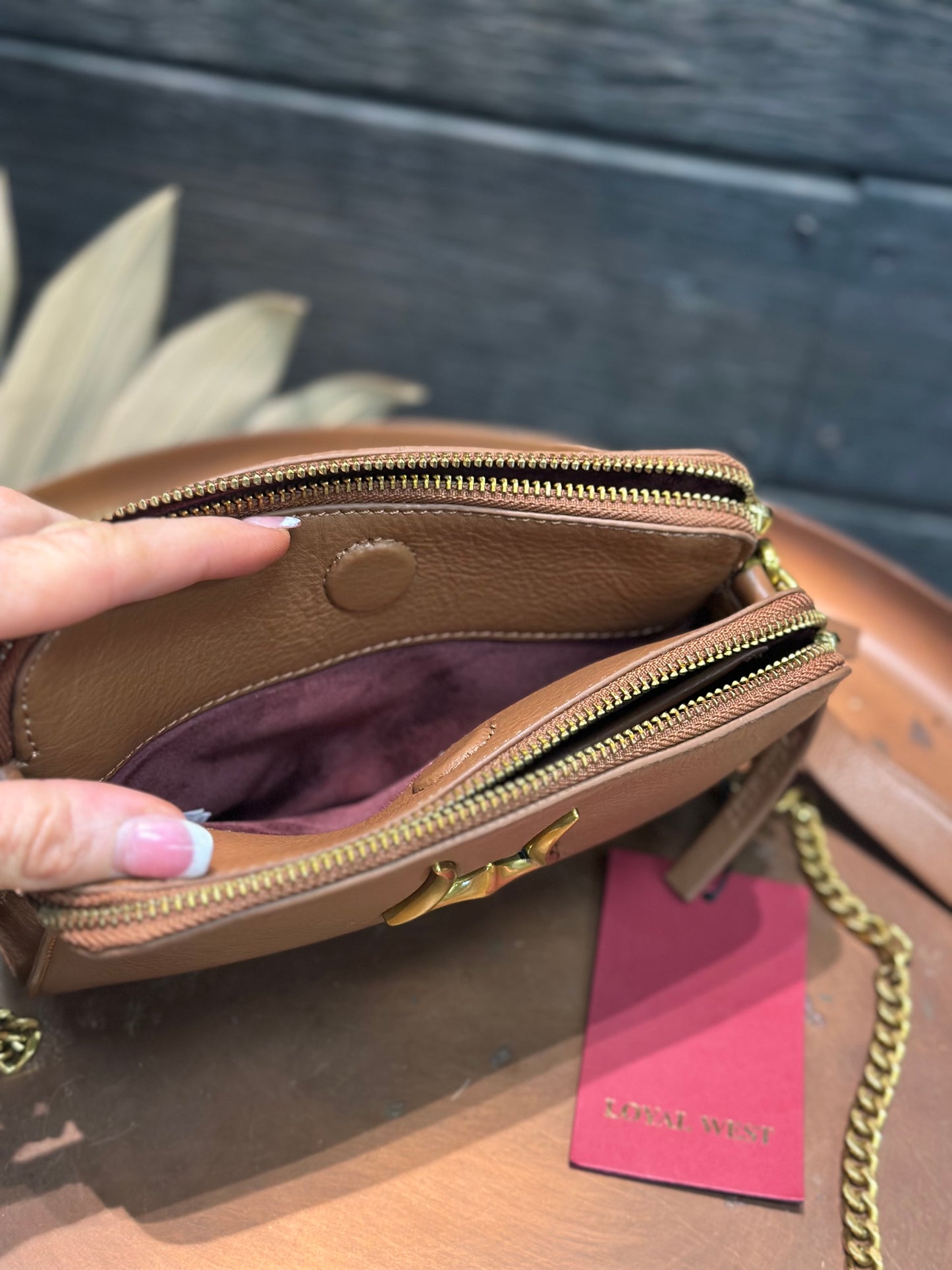 LW Mini Pony- slick tan leather