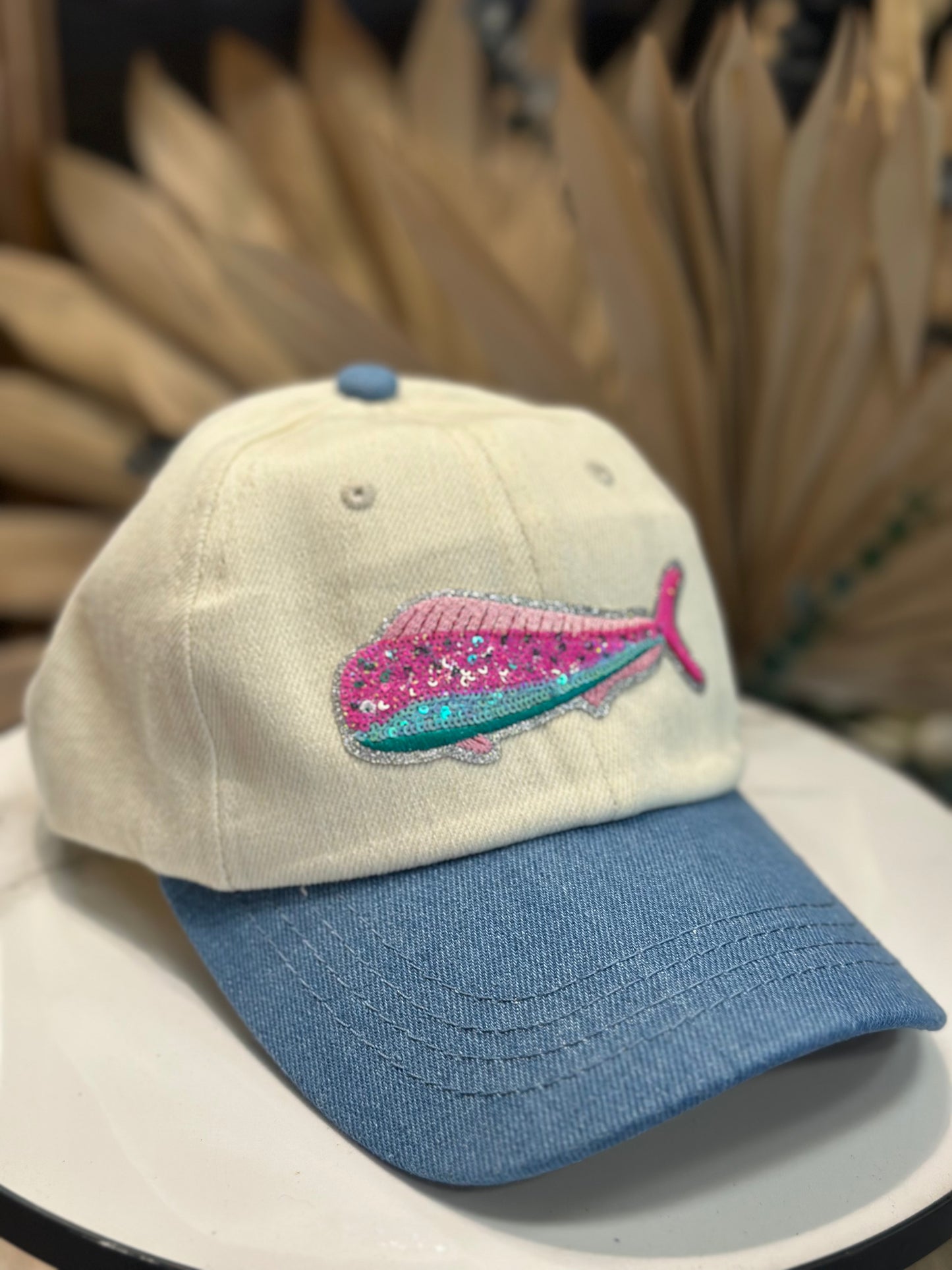Preppy mahi sequins patch cap
