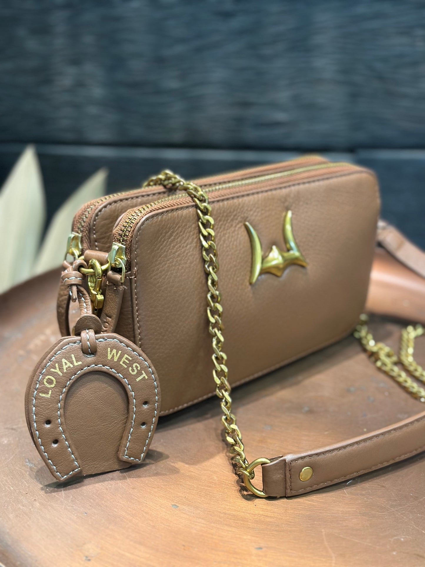 LW Mini Pony- slick tan leather