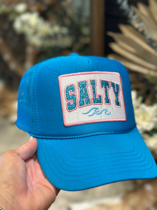 Salty embroidery patch hat