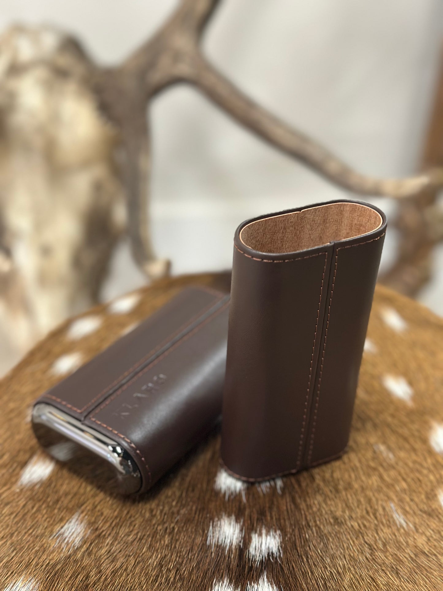 Premium 3 cigar travel case