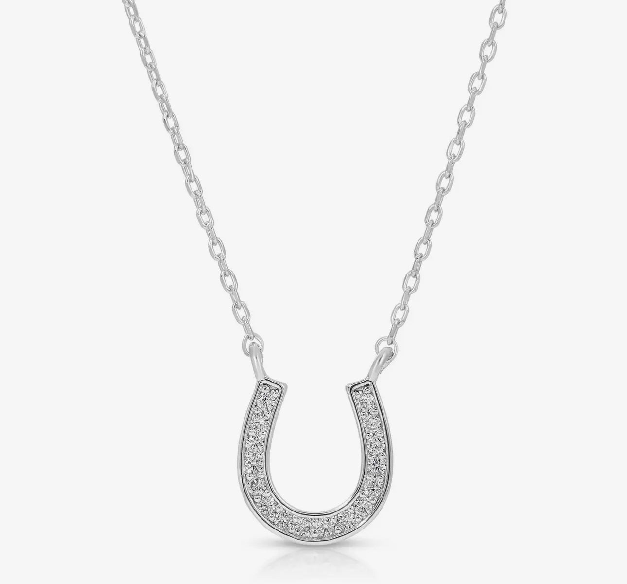 Dainty horseshoe necklace