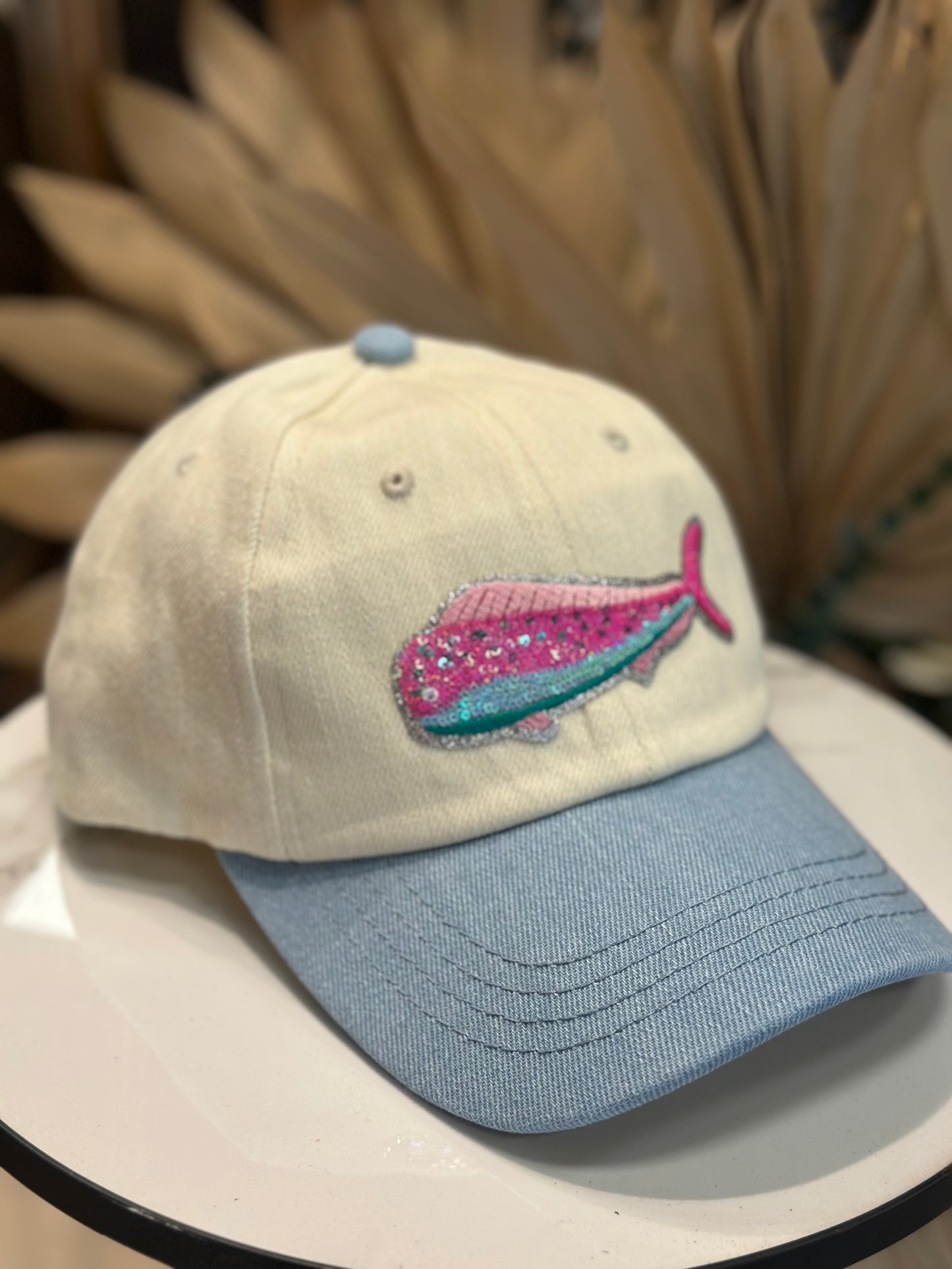 Preppy mahi sequins patch cap