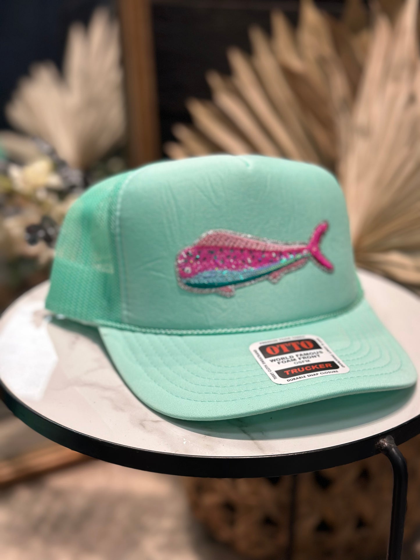 Preppy mahi sequins patch cap