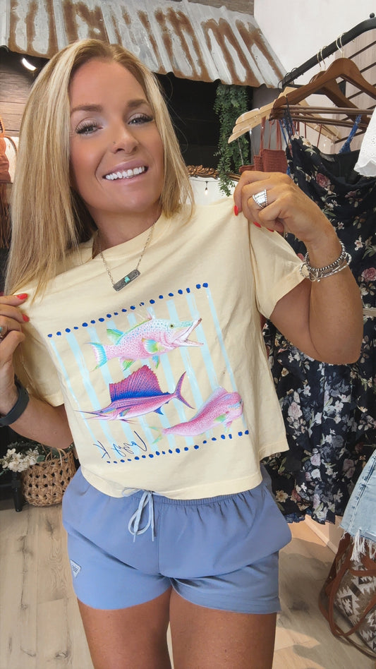 “East Coast Preppy”boxy crop