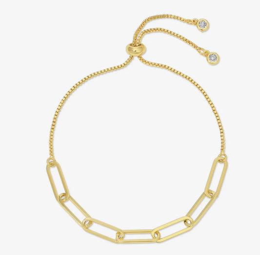 Paperclip pulley bracelet