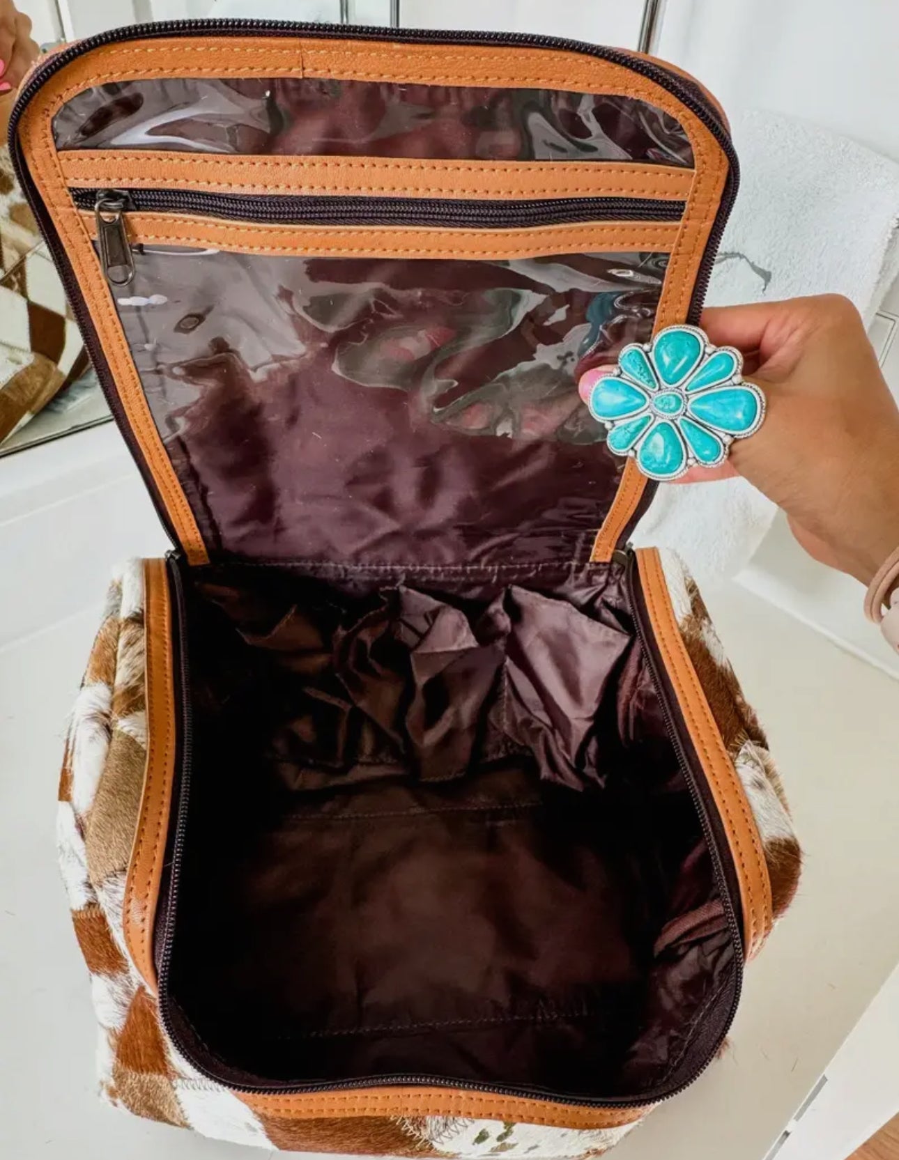 Boho luxe toiletry bag