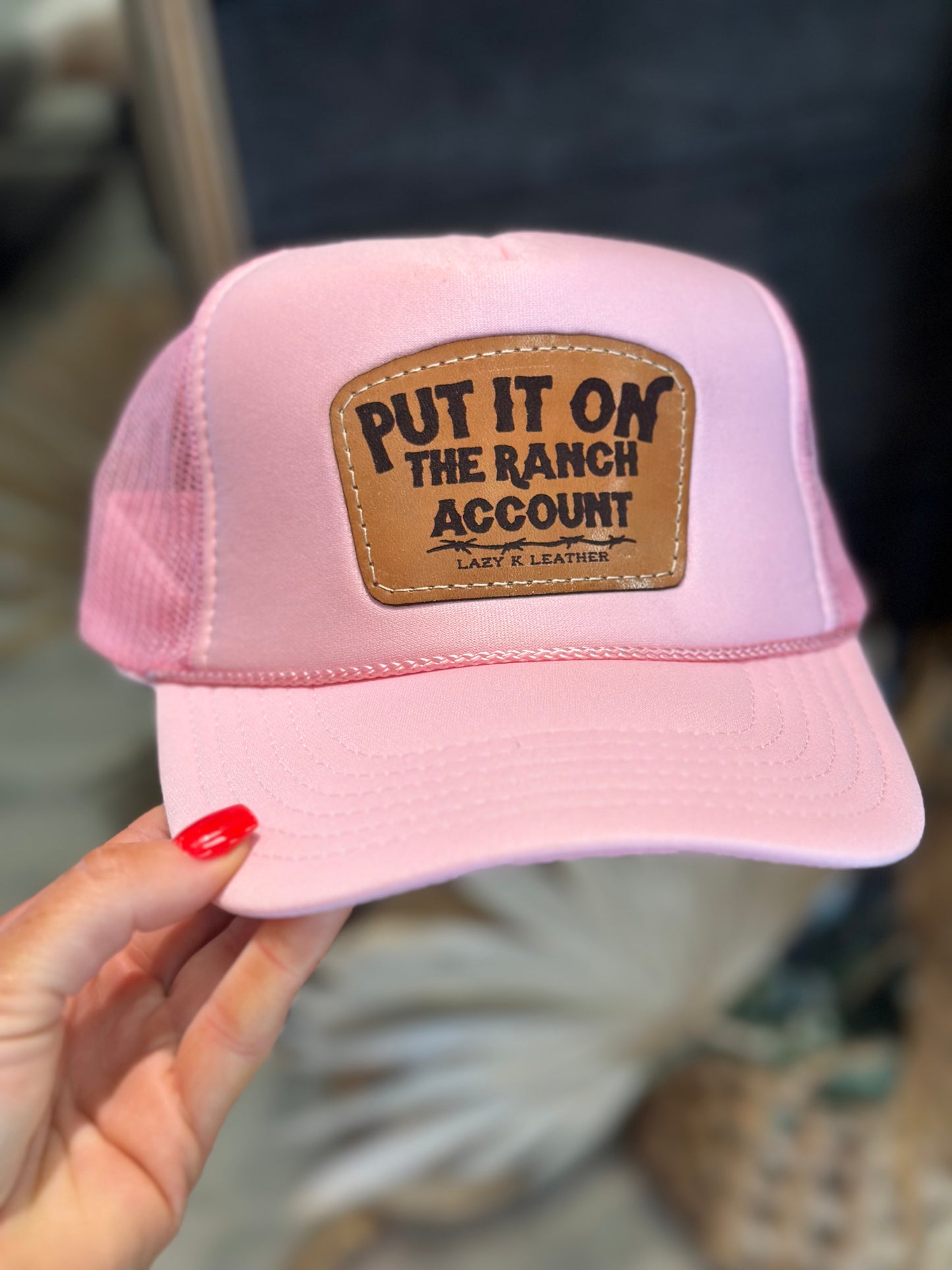 “Put it on the ranch account” caps