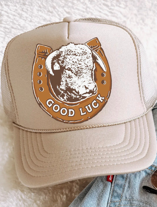 Good Luck Hereford Trucker Hat
