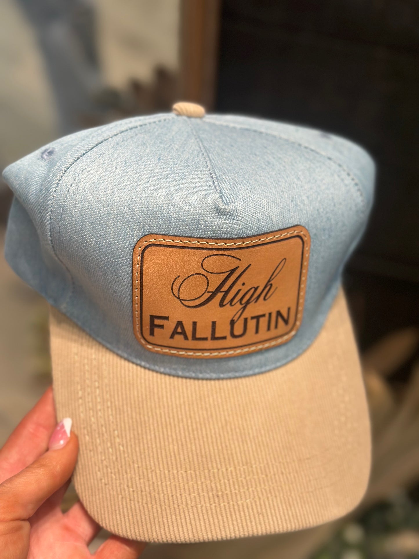 High Fallutin patch hat