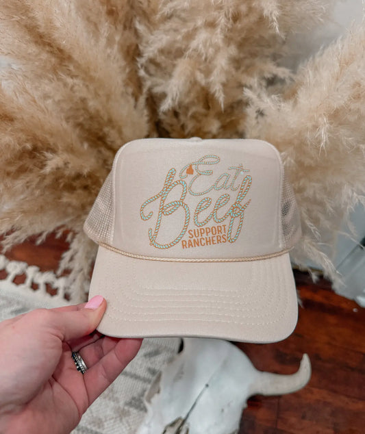 Eat Beef foam trucker