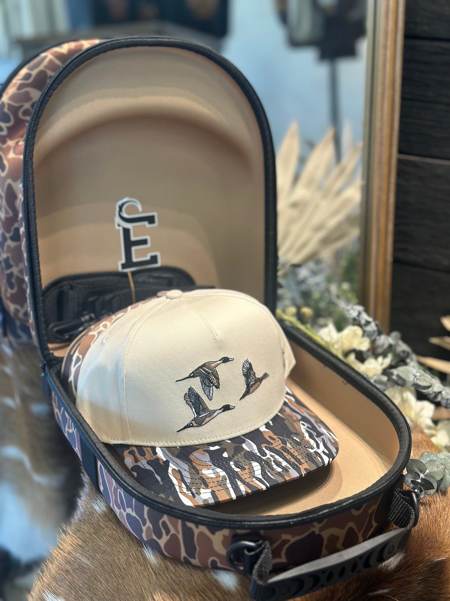 Embry duck camo hat case
