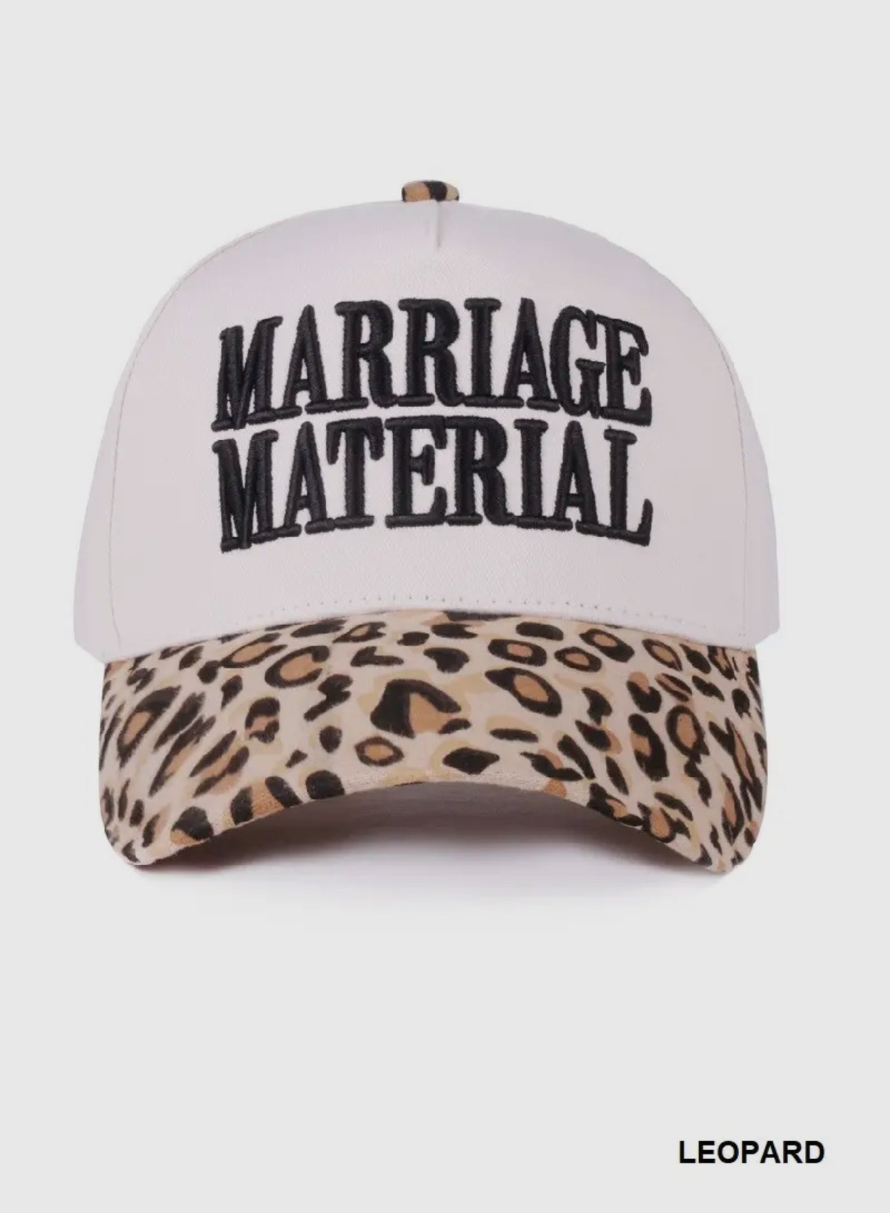 Marriage material two tone canvas cap