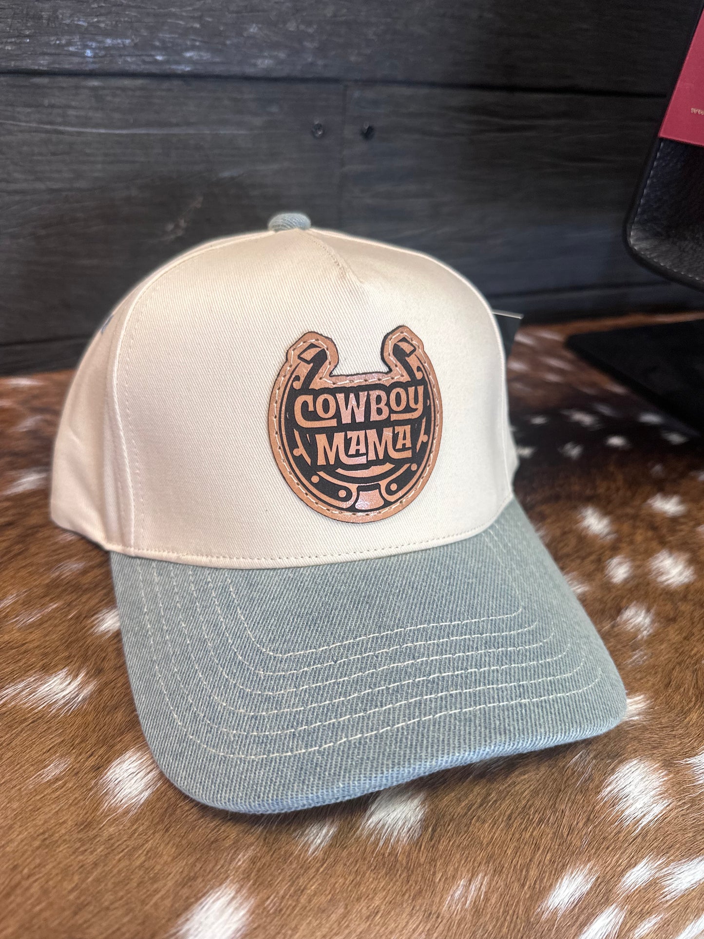 Cowboy Mama horseshoe patch
