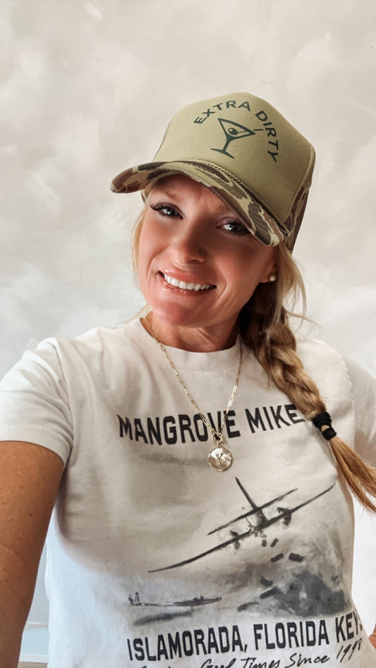 “Extra Dirty” camo foam trucker