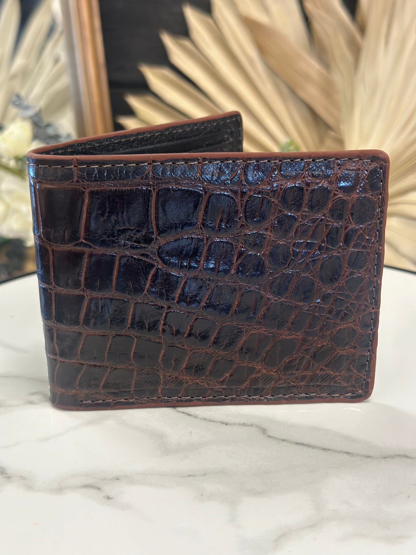 Basic Alligator bifold wallet