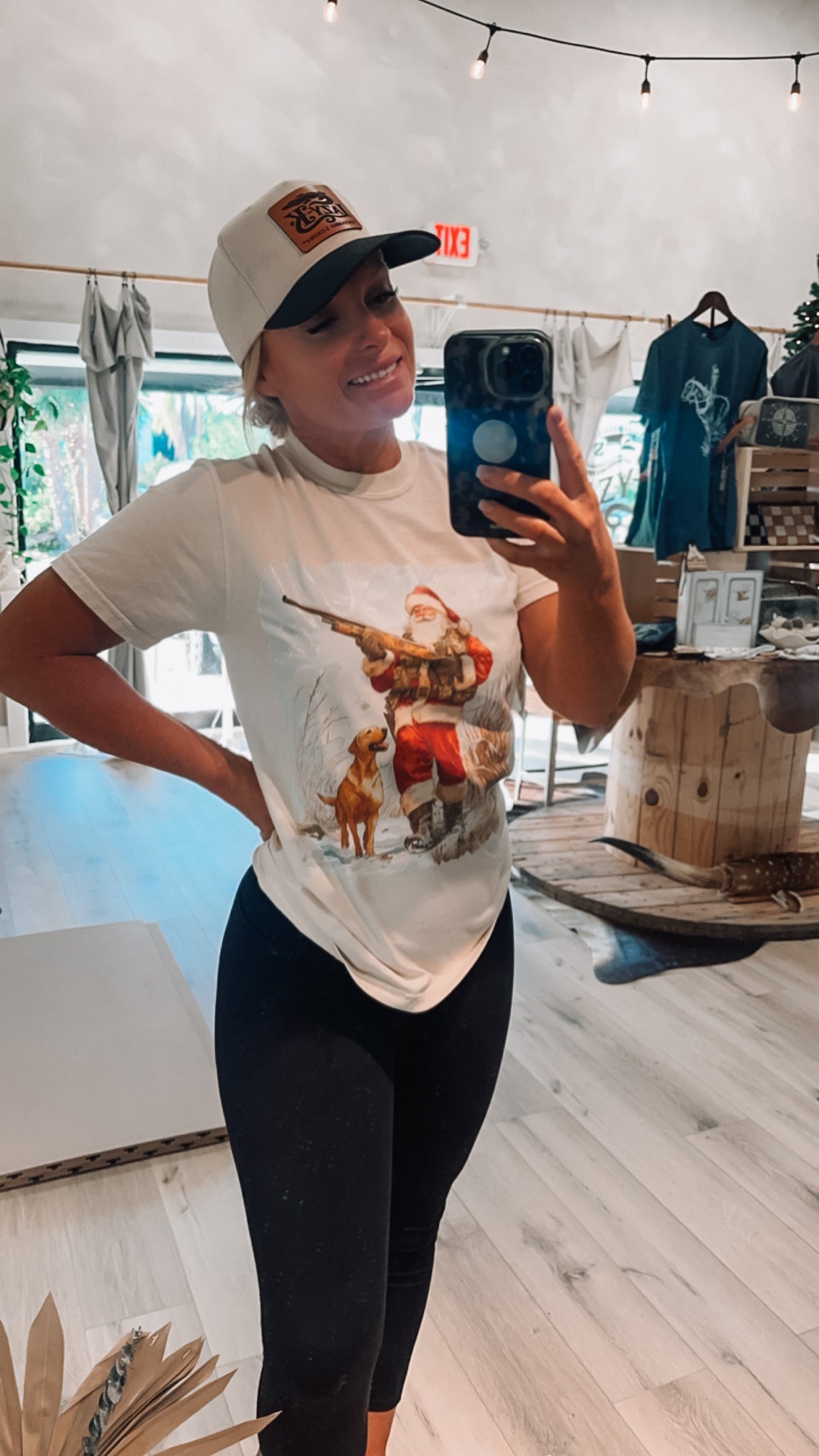 Duck camo crossover waist biker shorts