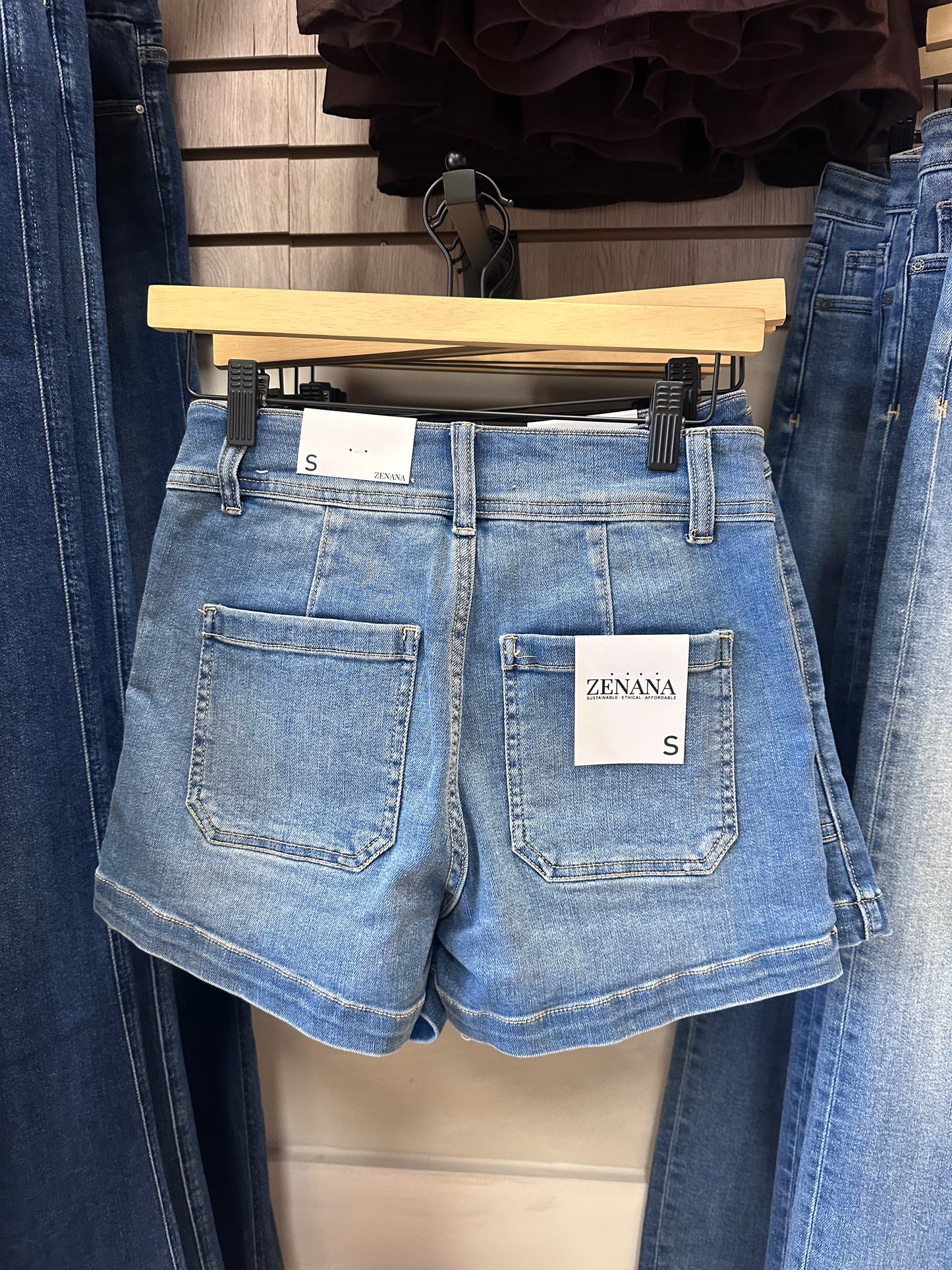 Freeport utility denim shorts