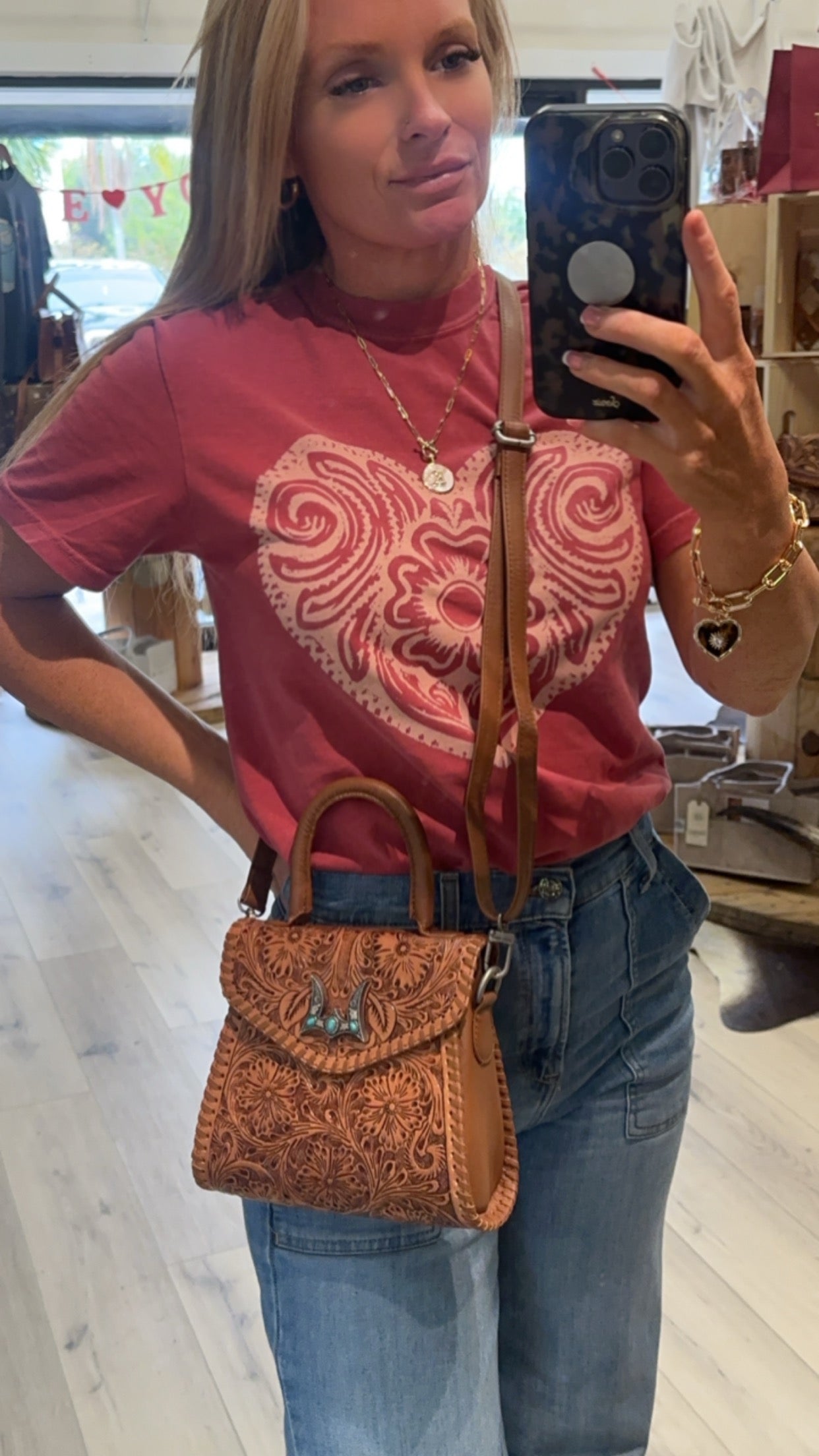 LW Mrs Dolly mini - saddle tan