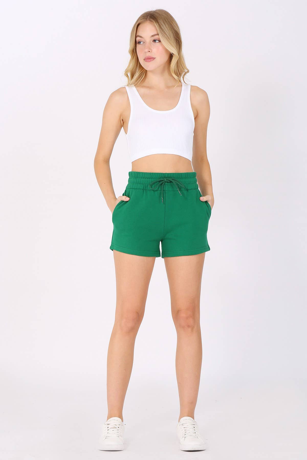 Solid Fleece Lounge Sweat Shorts