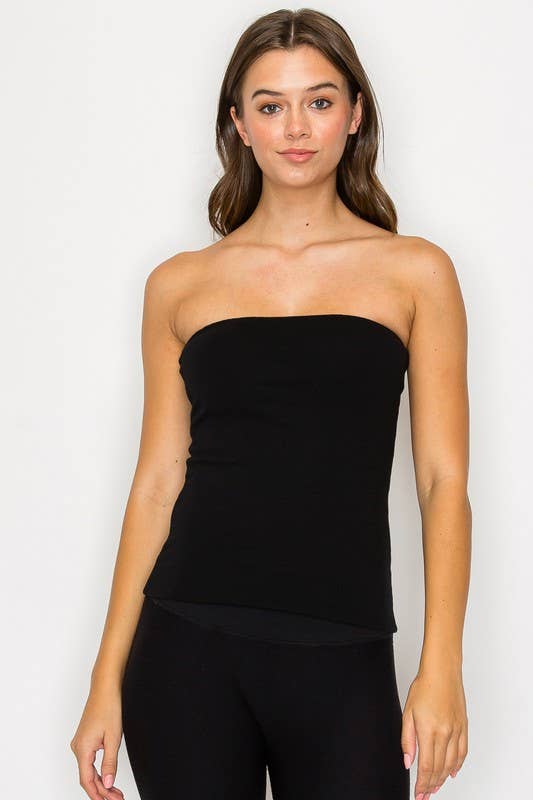 The Andros Double Layered Long Tube Top