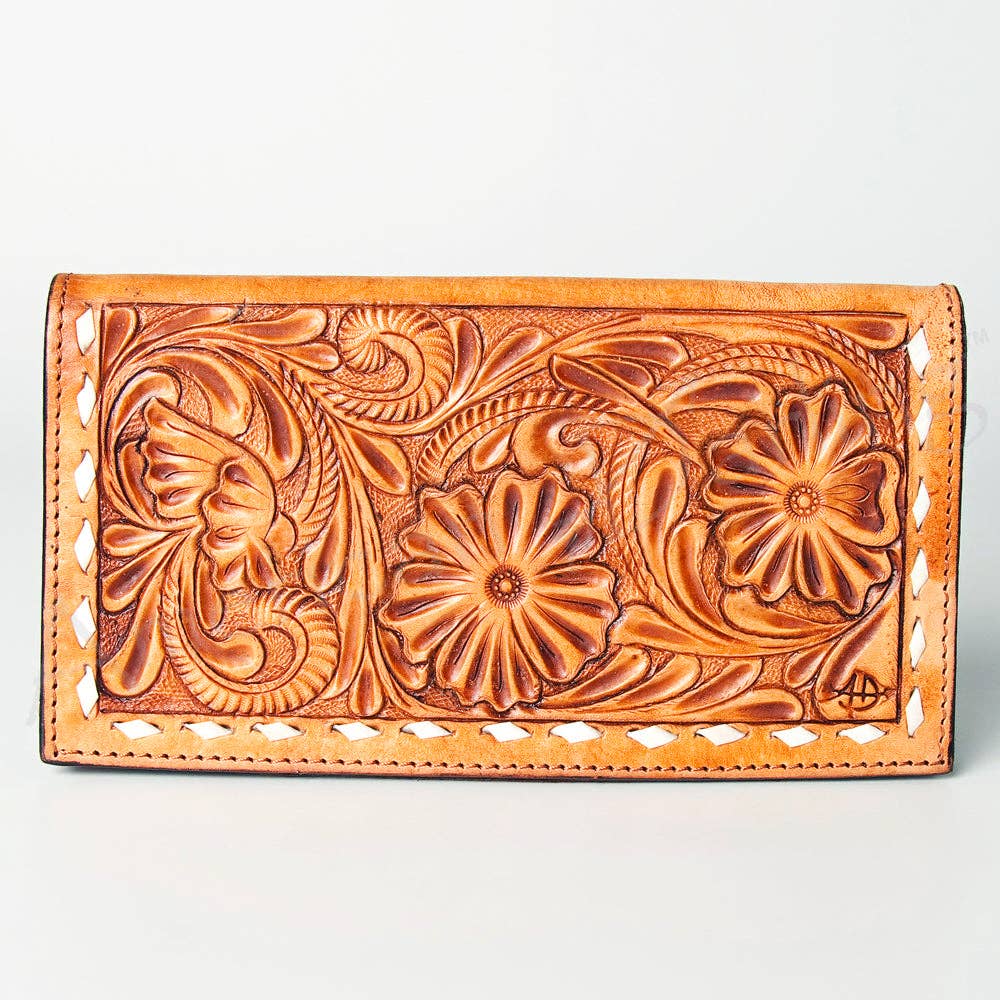 Catalina Floral Hand-Tooled Wallet