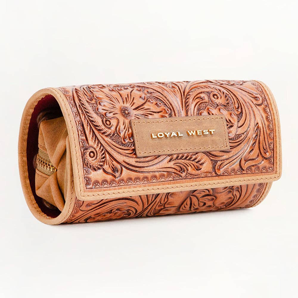 Loyal West Canyon Jewelry Case Handtooled Leather