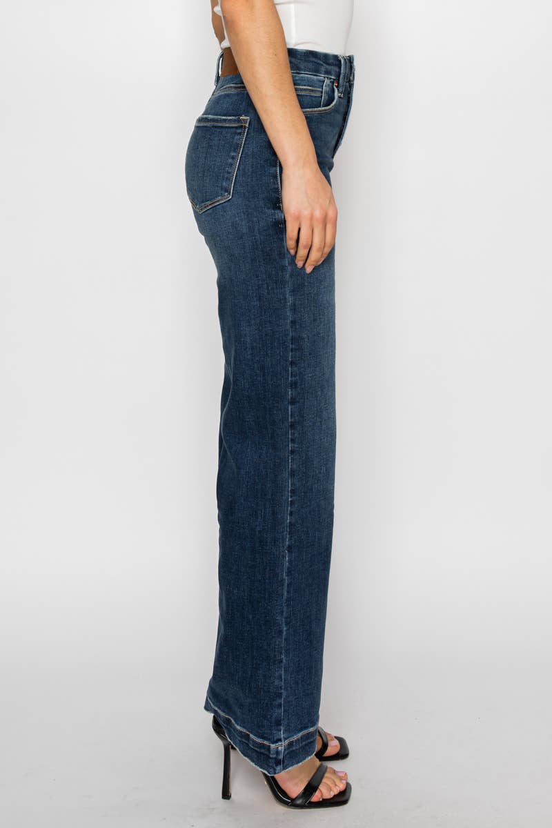 Gia Jeans - TUMMY CONTROL HIGH RISE MODERN WIDE JEANS