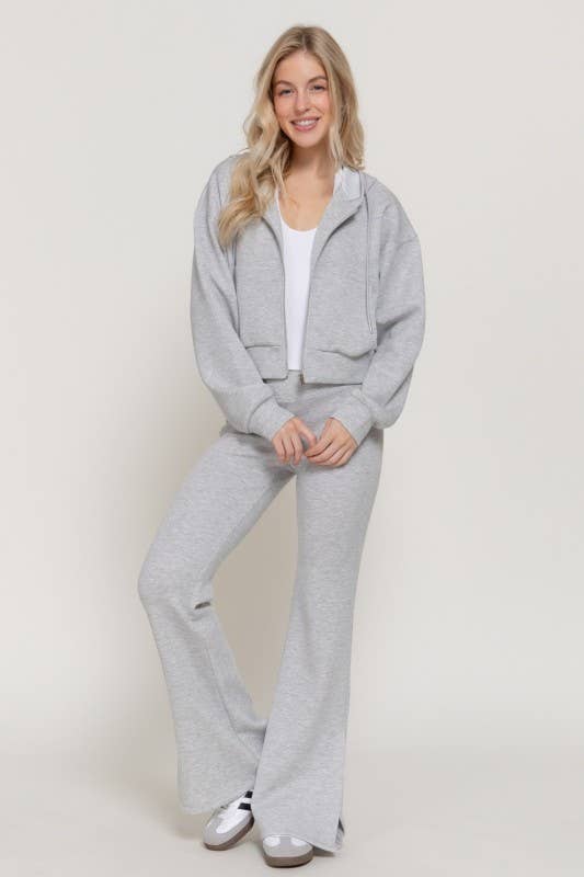 Flare Bottom/Slit Scuba Pant
