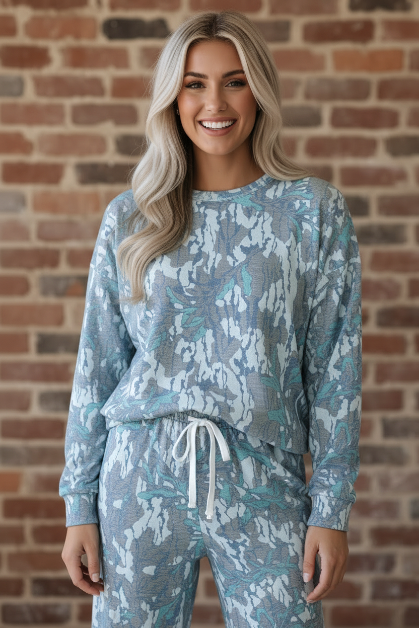 The Ranch Reserve Camo Sweatshirt & Drawstring Pants Set