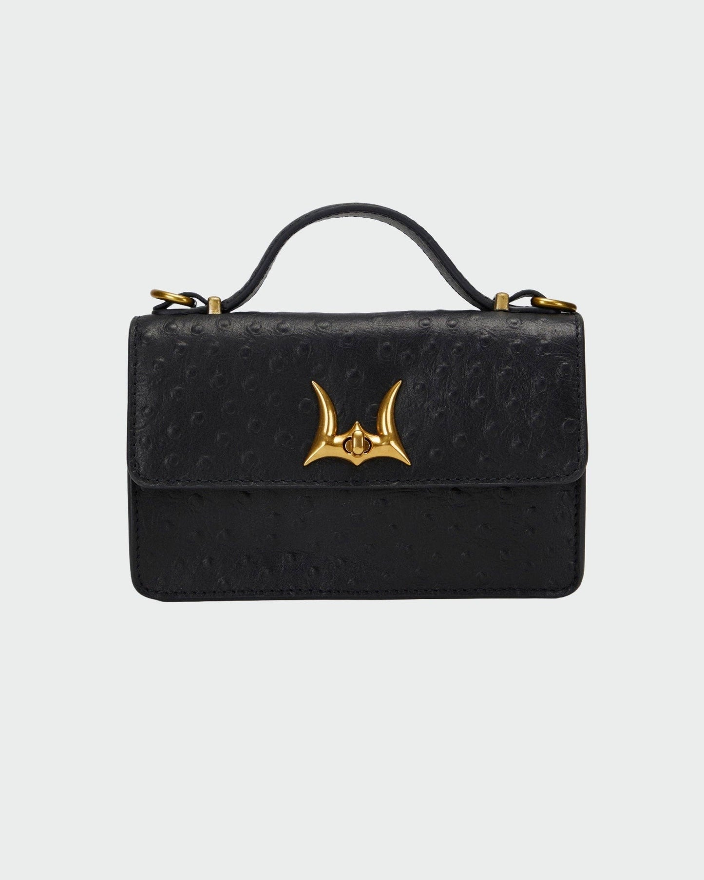Loyal West Valencia Leather Bag - Black & White Cowhide