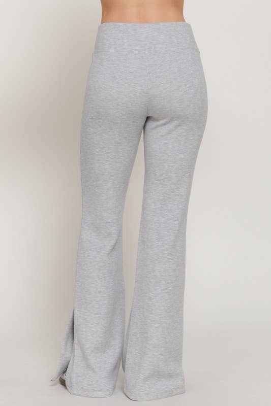 Flare Bottom/Slit Scuba Pant