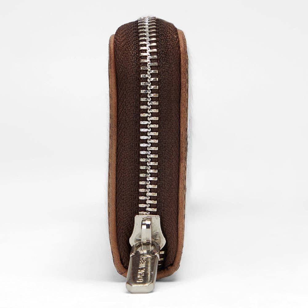 Ranch Road Jewelry Case Brown & White Cowhide