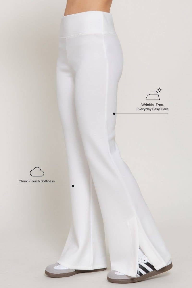 Flare Bottom/Slit Scuba Pant