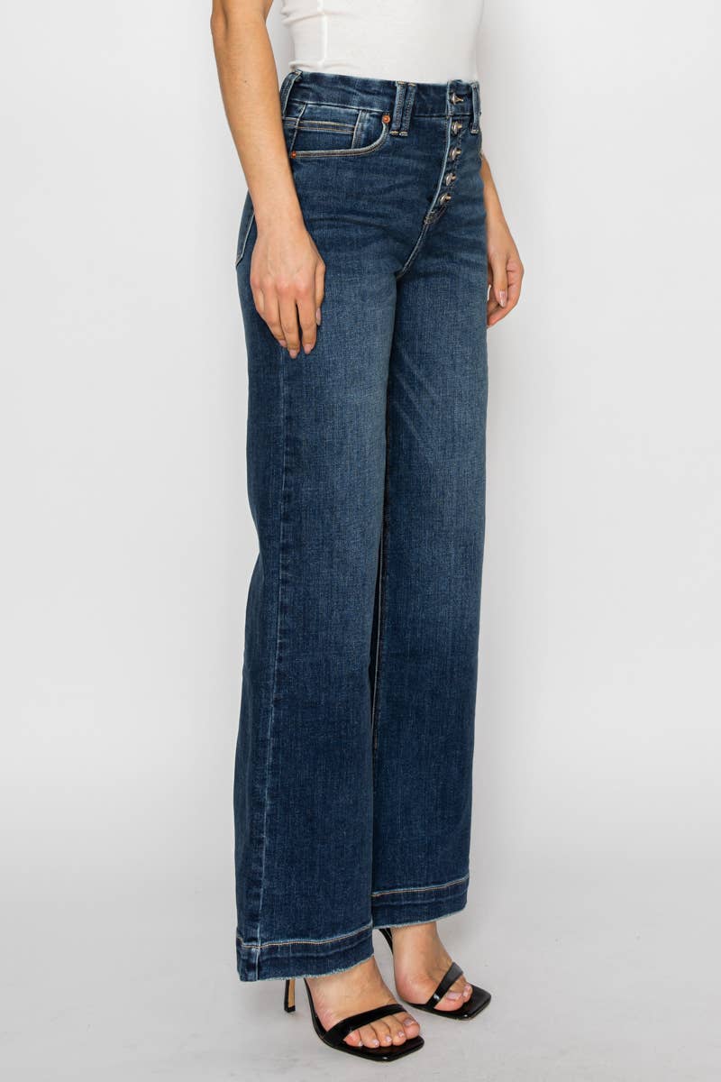 Gia Jeans - TUMMY CONTROL HIGH RISE MODERN WIDE JEANS
