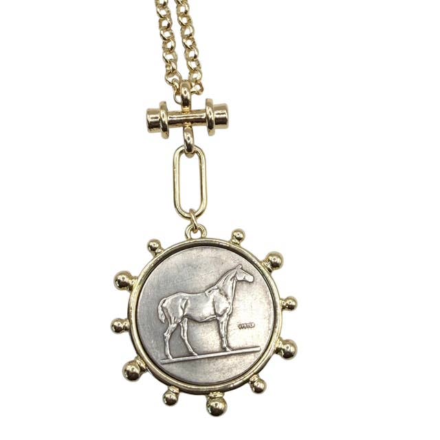 The Preakness gold coin necklace