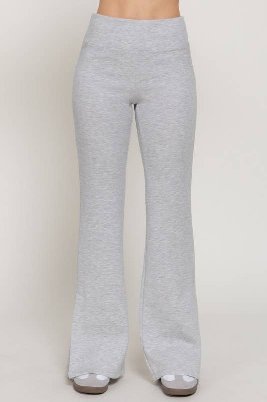 Flare Bottom/Slit Scuba Pant